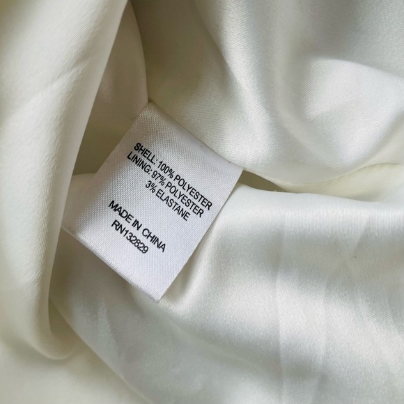 MAJORELLE Melville Watercolor Satin Floral Ruffle Hem Mini Dress Size L - Picture 13 of 15